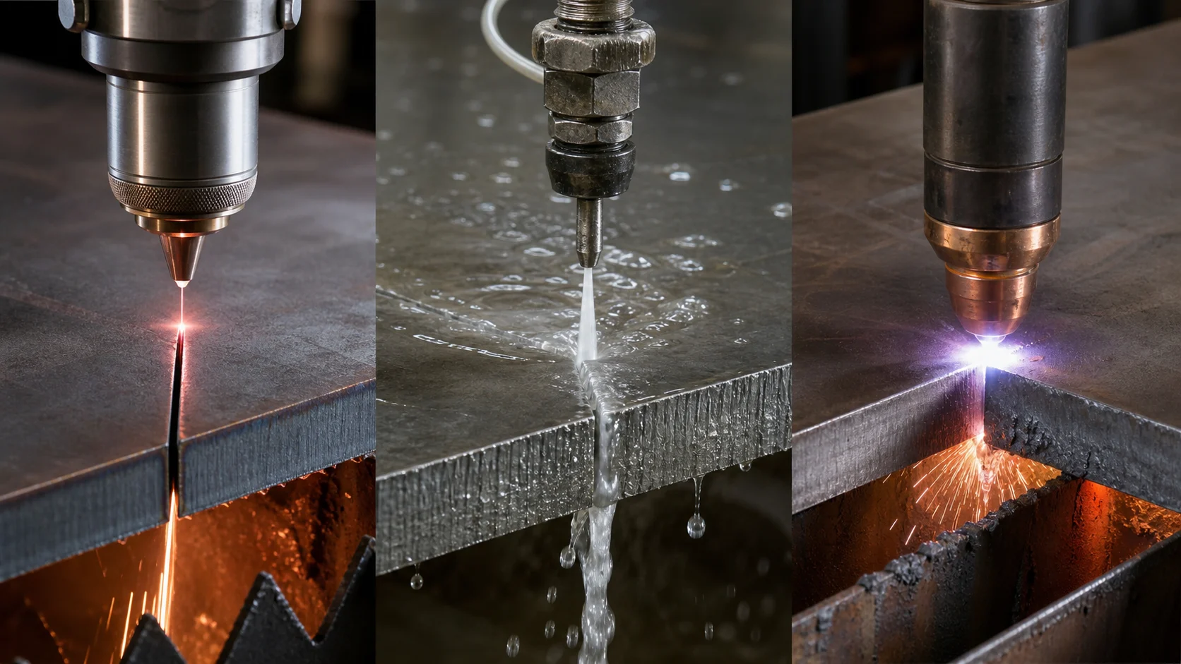 Laser Cutting vs Waterjet vs Plasma Cutting