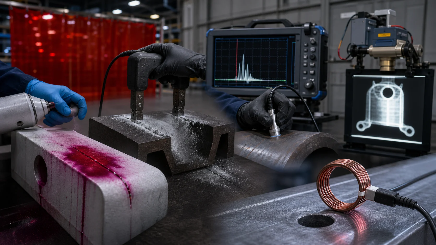 Nondestructive Testing: PT, MT, UT, RT, and Eddy Current